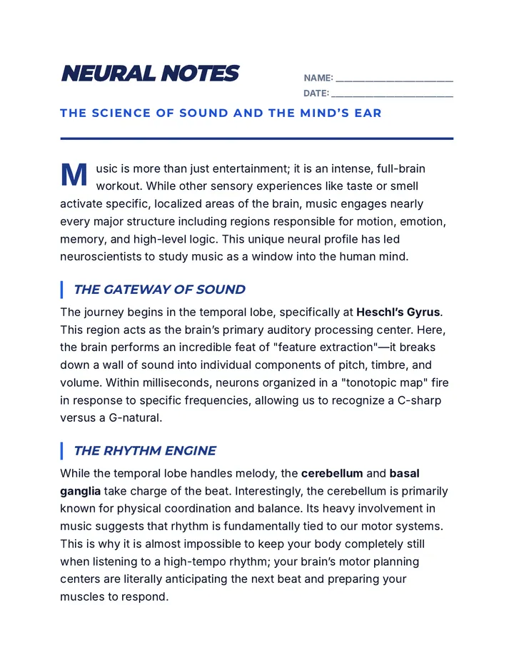 Neural Notes Reading