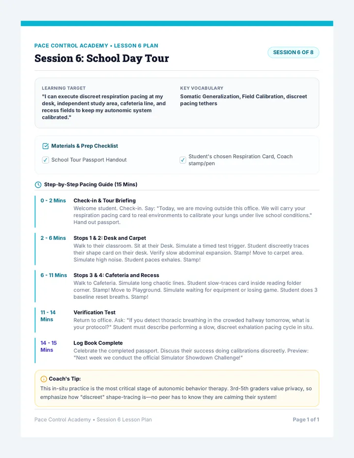 Session 6 Lesson Plan