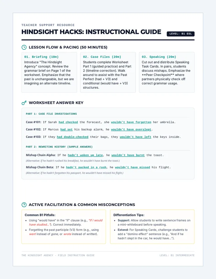 Hindsight Teacher Guide