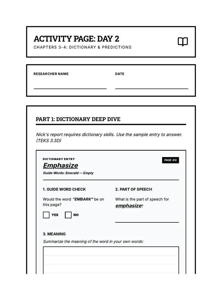 Day 2 Activity Page