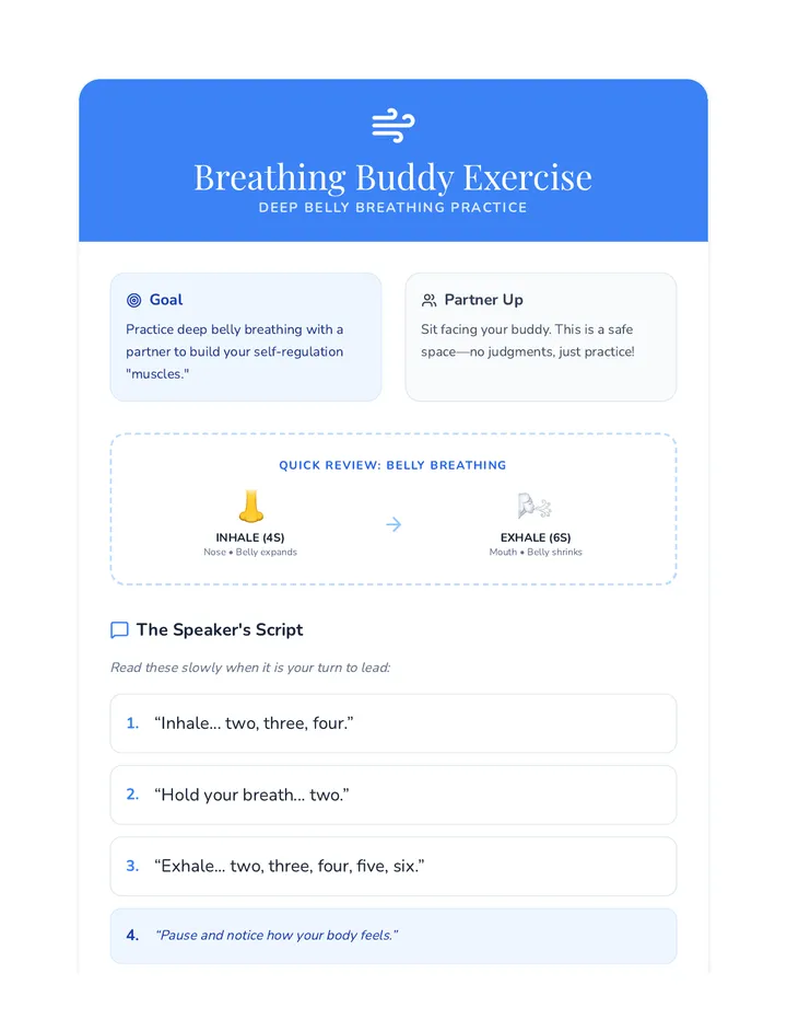 Breathing Buddy Exercise Activity