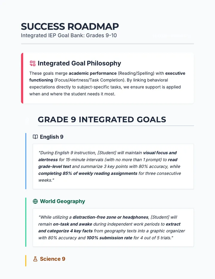 Navigator Goal Bank Teacher Guide