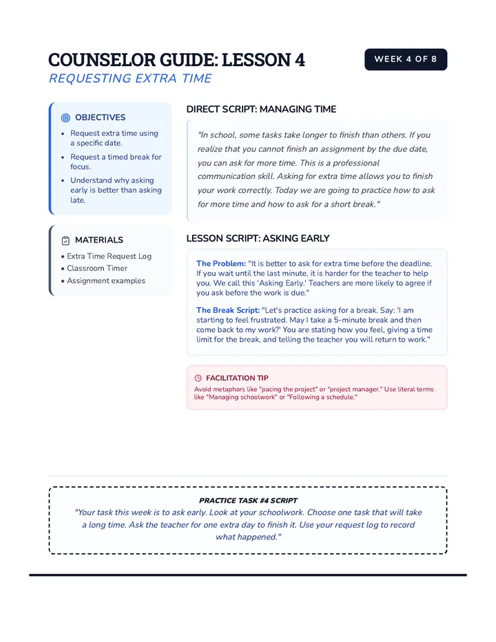 Self Advocacy Counselor Guide 4
