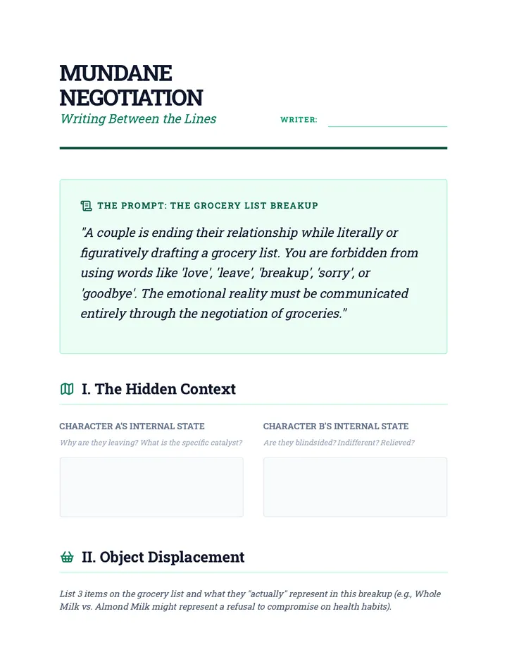 Mundane Negotiation Exercise