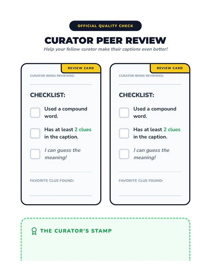Sentence Peer Review Checklist
