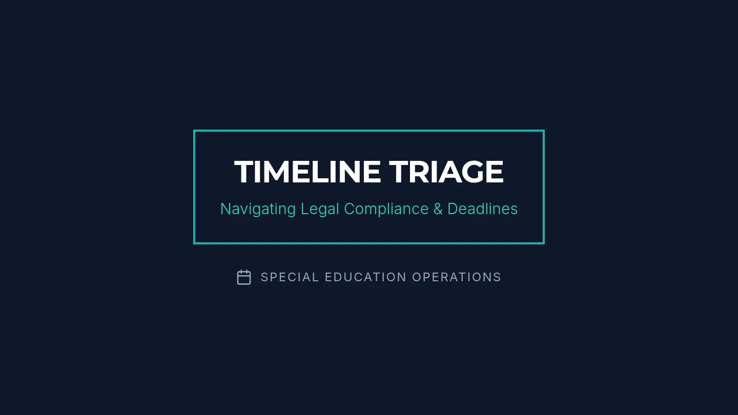 Timeline Triage Slides