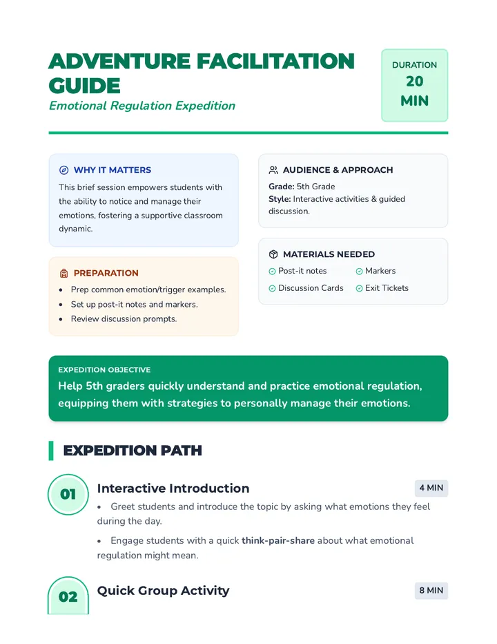 Adventure Facilitation Guide
