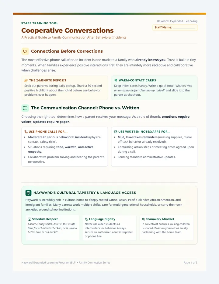 Family Communication Guidebook