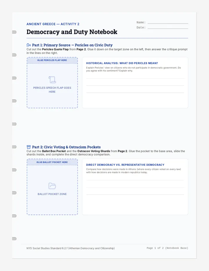 Democracy and Duty Notebook