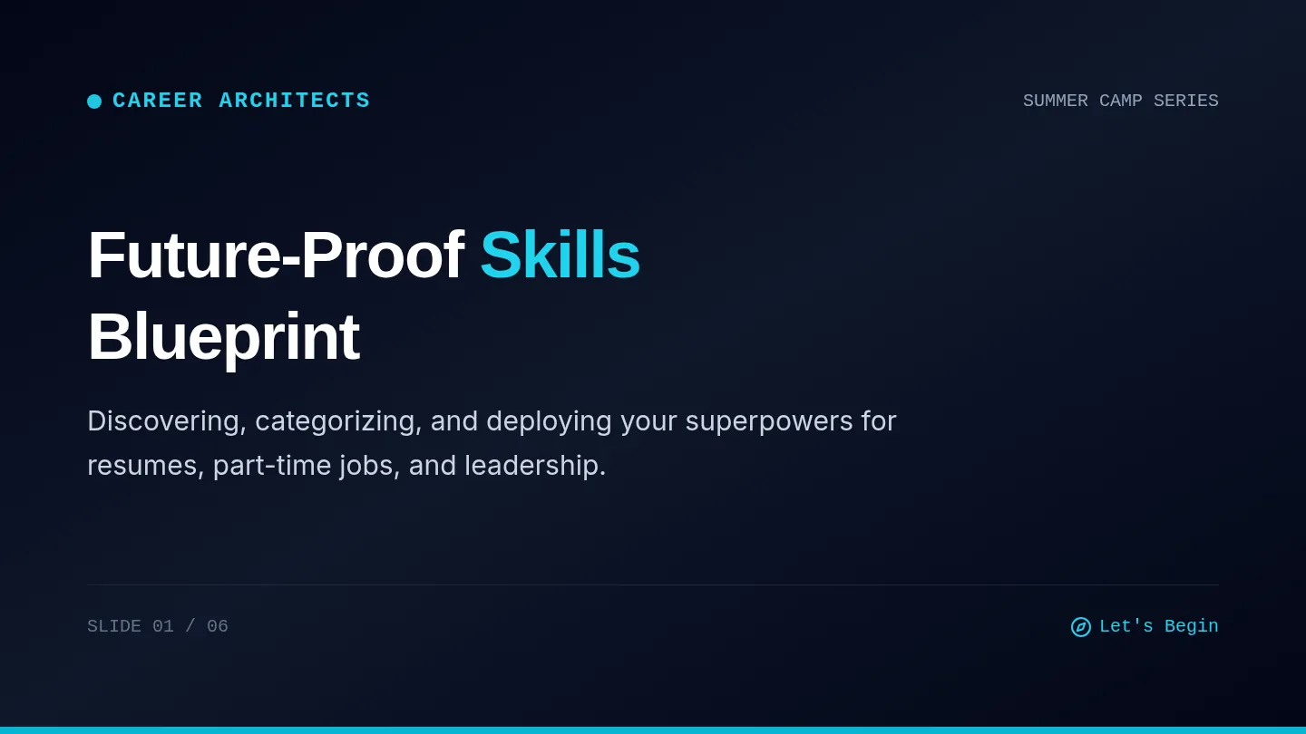 Skill Blueprint Slides