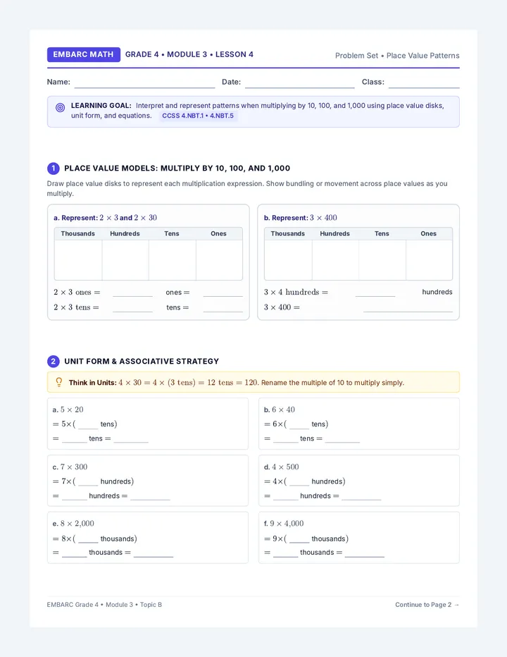 Patterns of Ten Worksheet