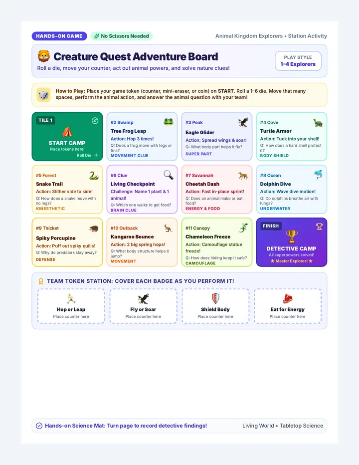 Creature Quest Activity Mat