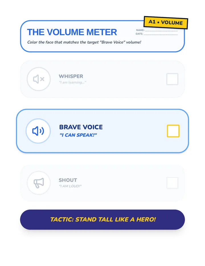 The Volume Meter Worksheet