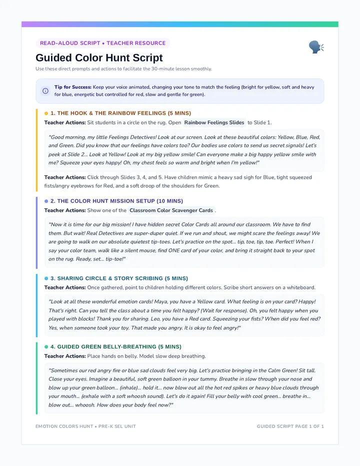 Guided Color Hunt Script