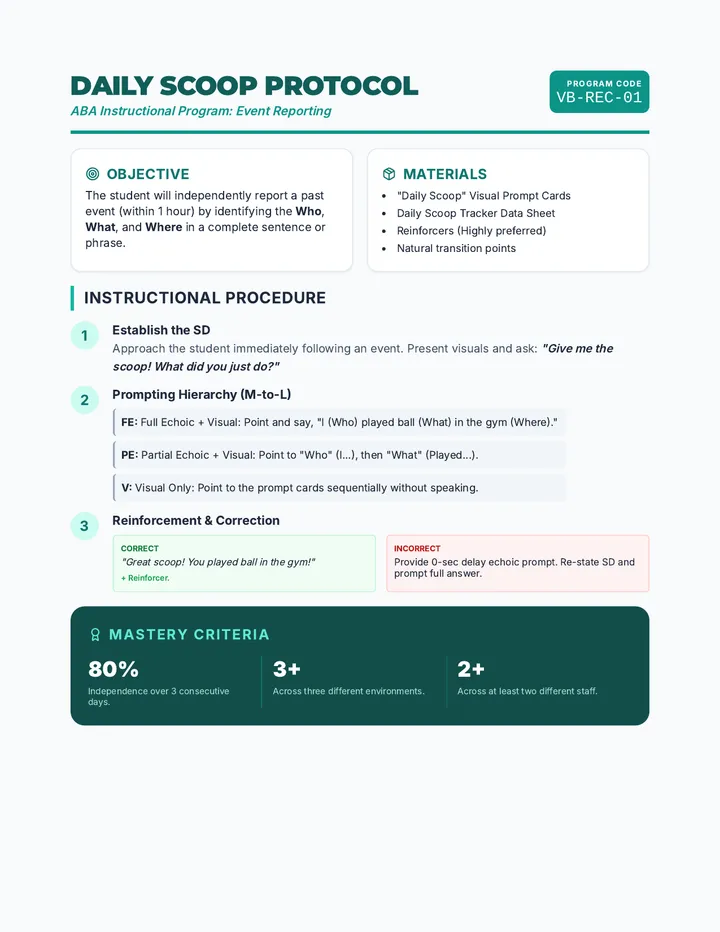 Daily Scoop Protocol