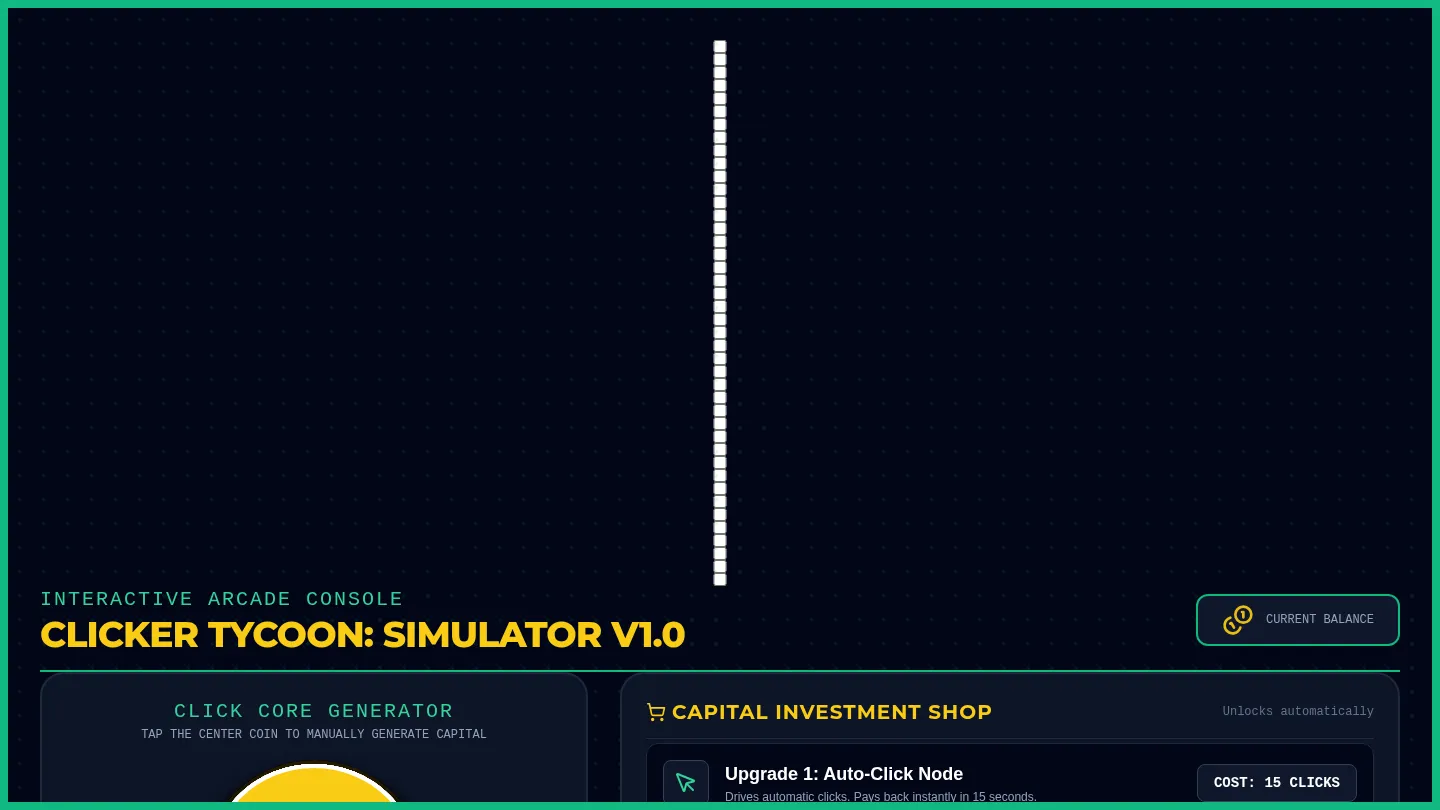 Clicker Tycoon CSS Game