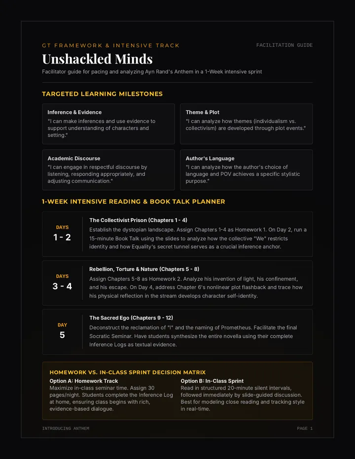Anthem Facilitator Guide