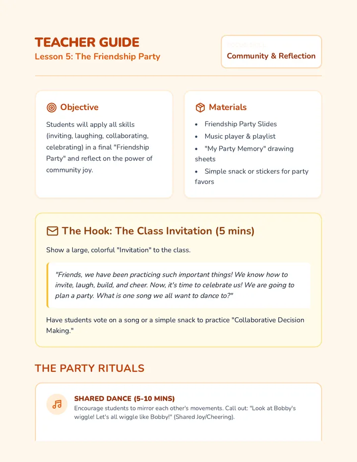 Party Teacher Guide