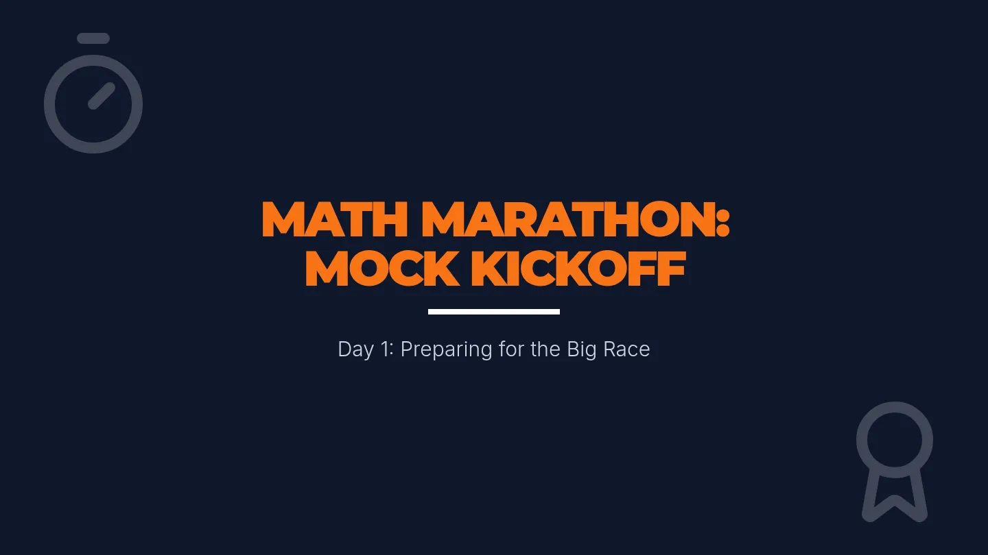 Mock Kickoff Slides Day 1 Slides