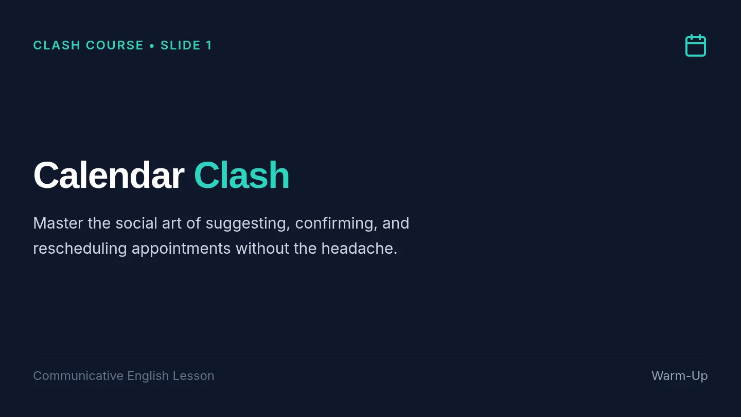 Calendar Clash Presentation Slides