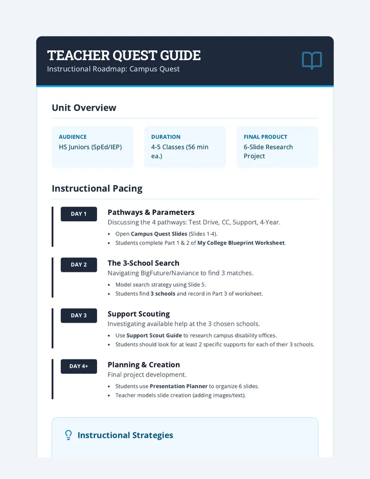 Campus Quest Teacher Guide