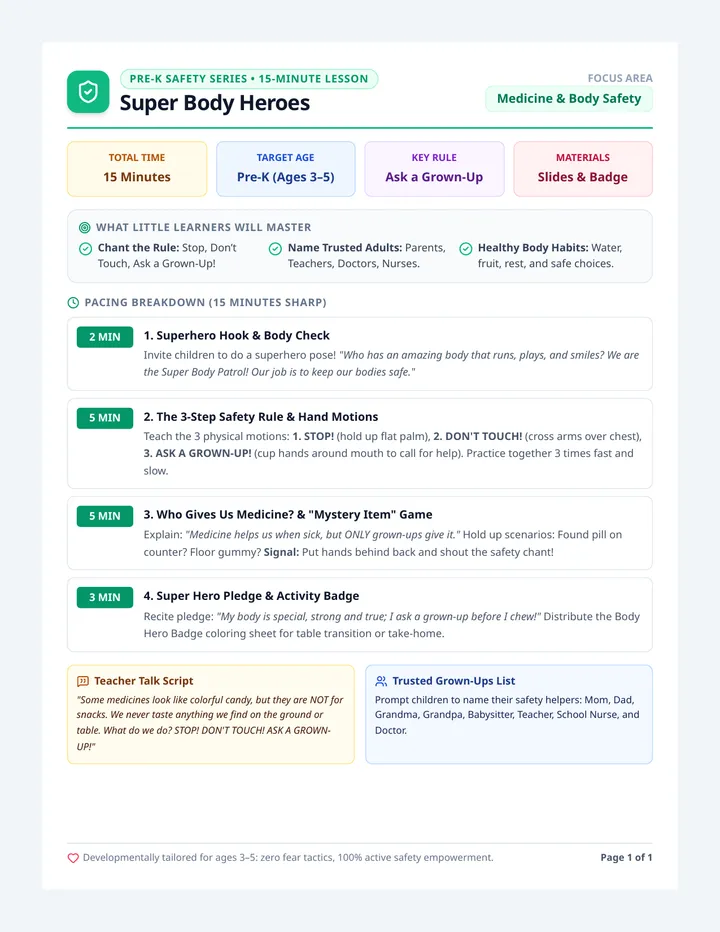 Body Heroes Teacher Guide