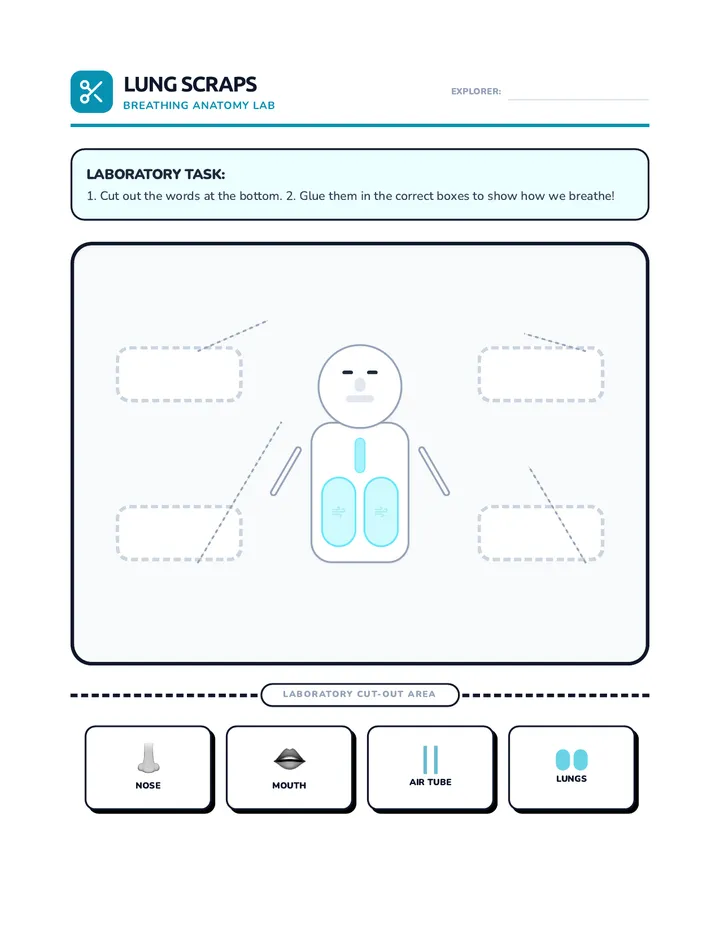 Lung Log Scraps Worksheet