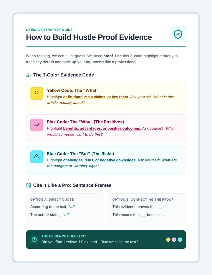 Hustle Proof Anchor Chart