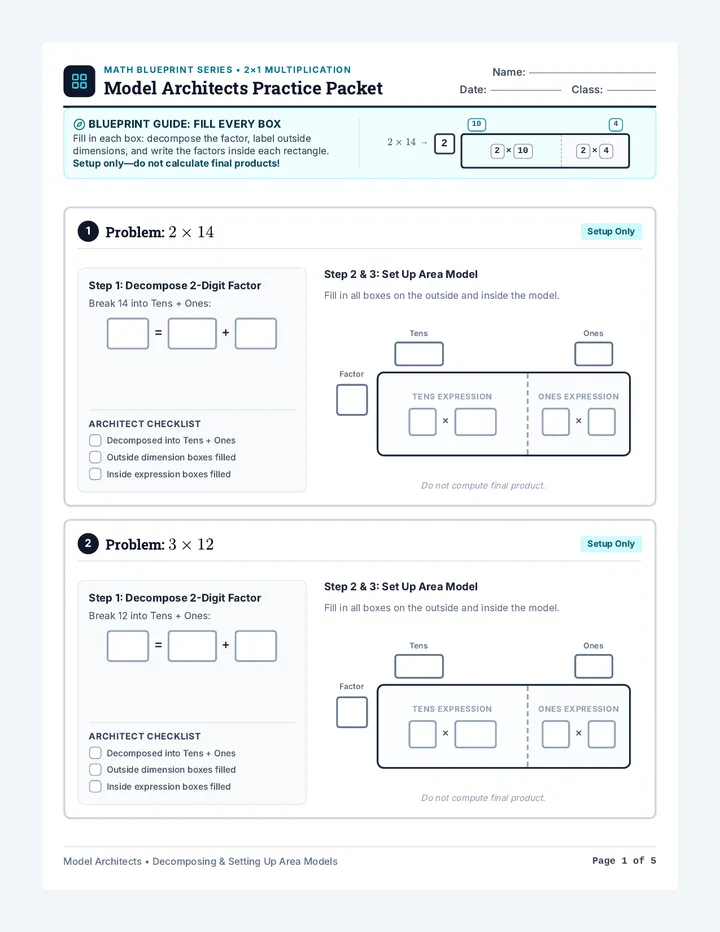 Model Architects Practice Worksheet