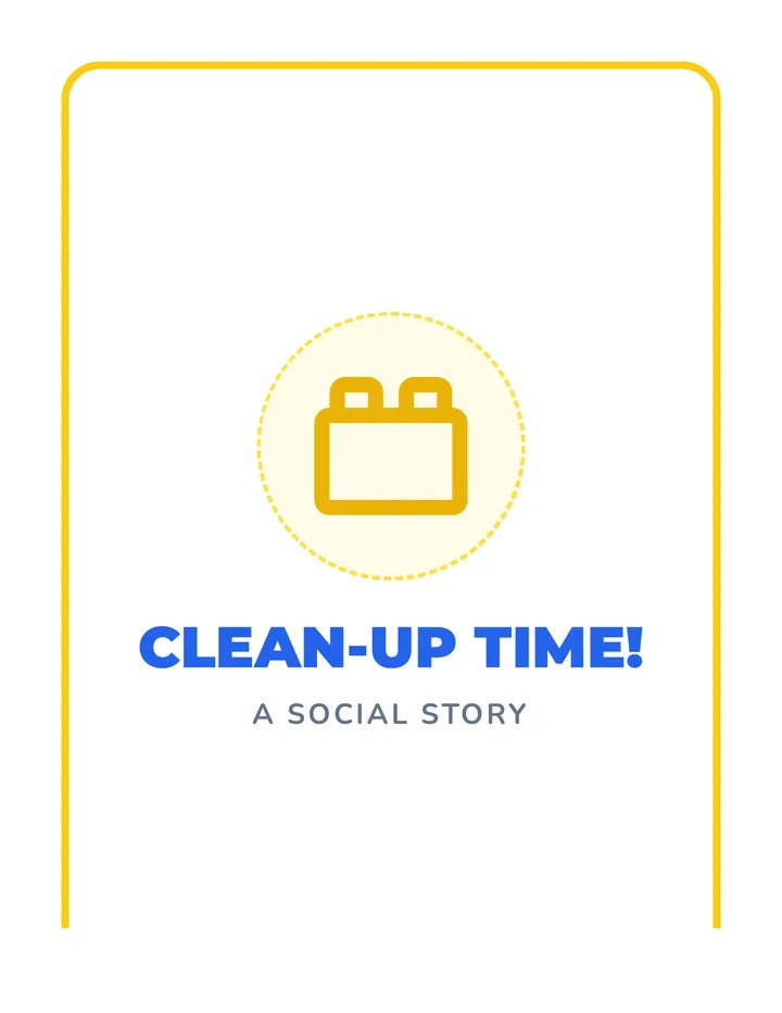 Clean-Up Time Social Story Reading