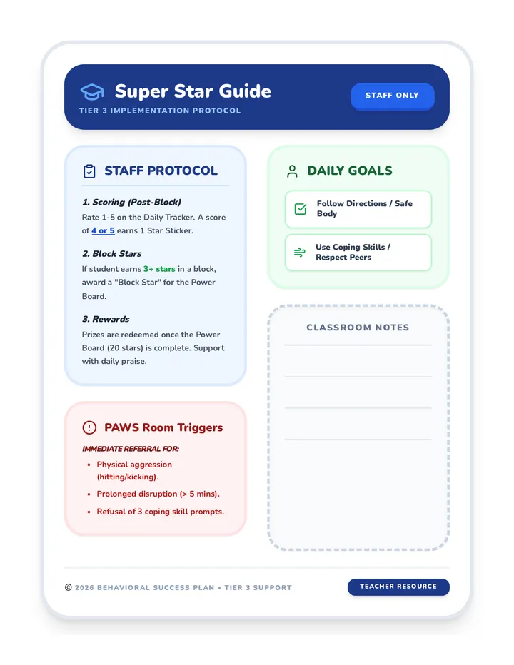Super Star Implementation Guide Teacher Resource
