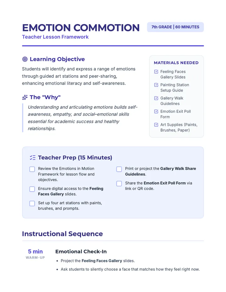 Emotion Commotion Guide