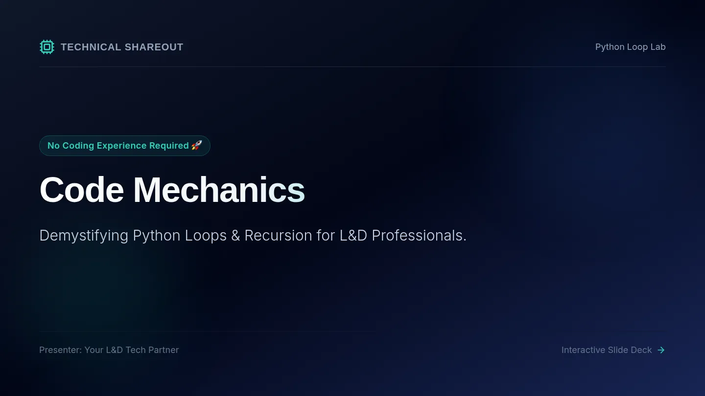 Code Mechanics Slides