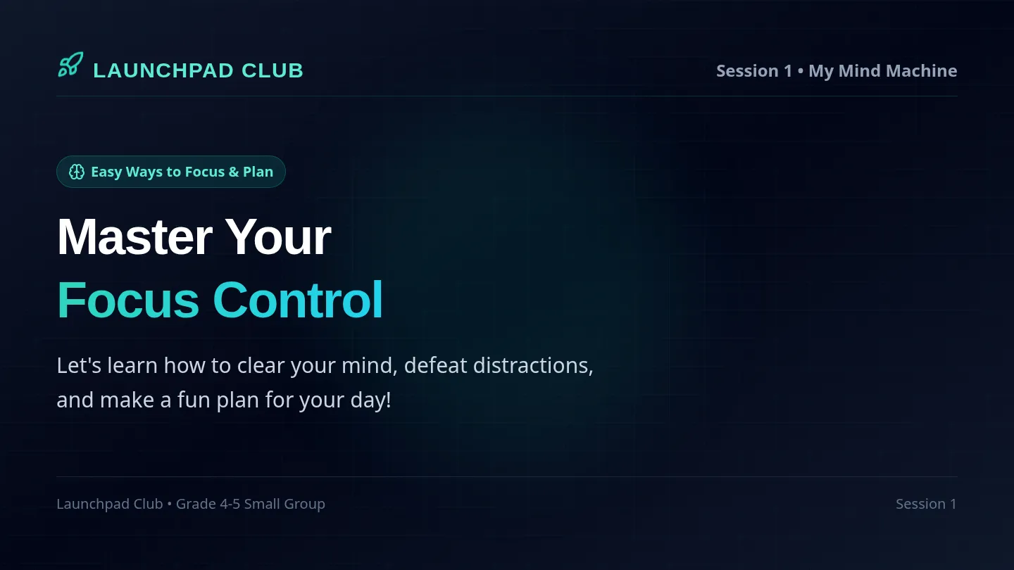 Focus Control Slides