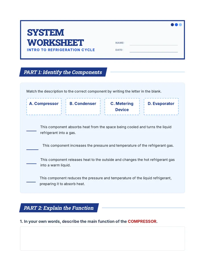 Chill Out Worksheet