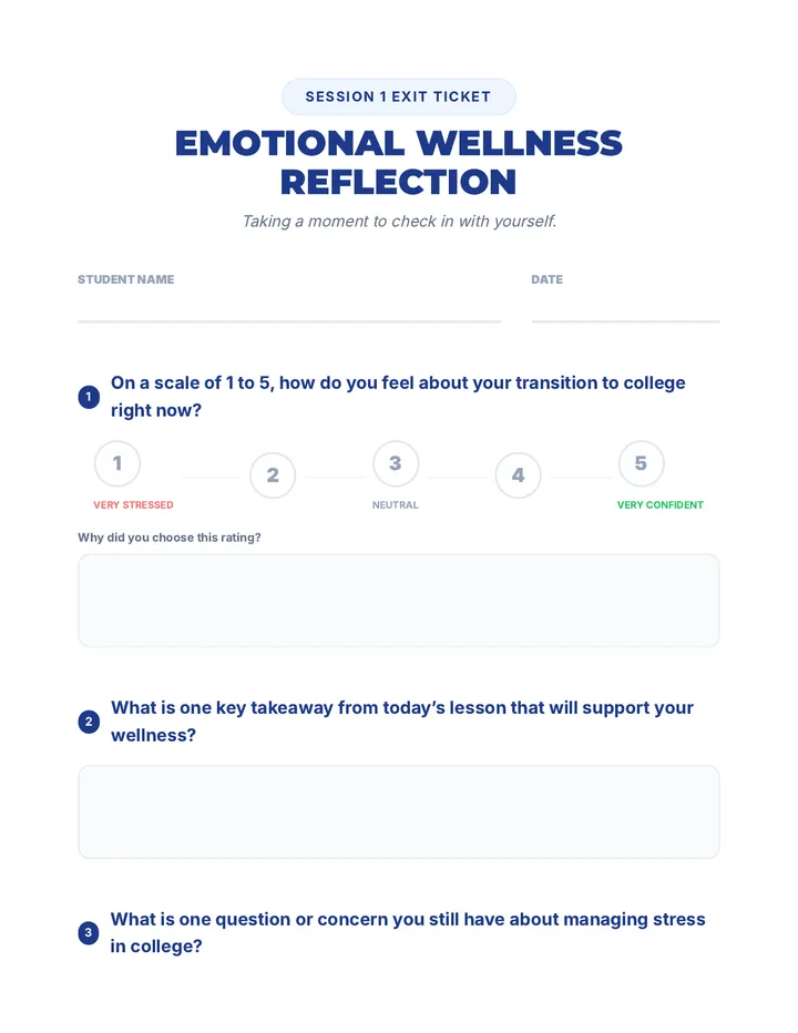 Emotional Wellness Reflection Prompt