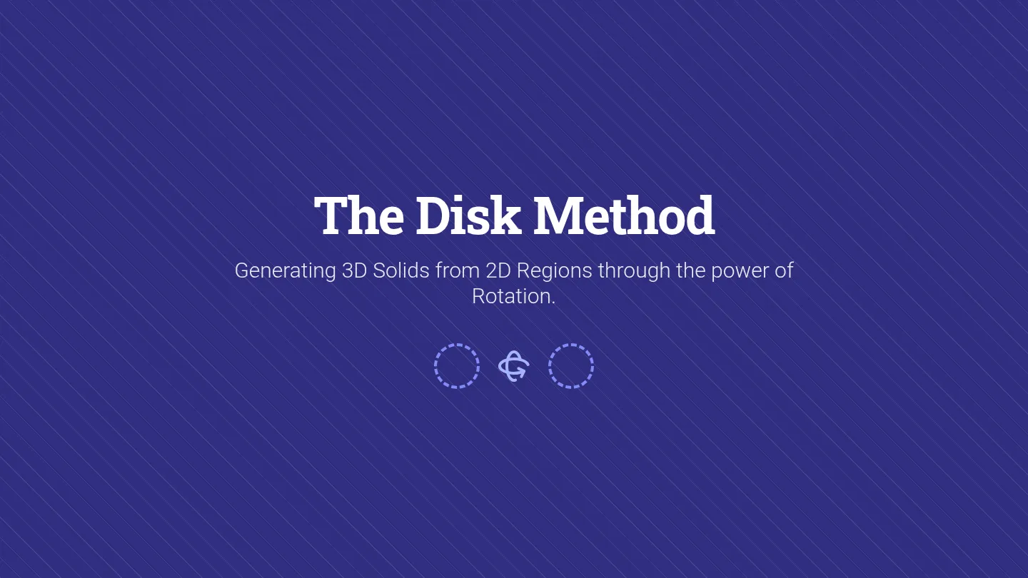 Disk Method Dynamics Slides