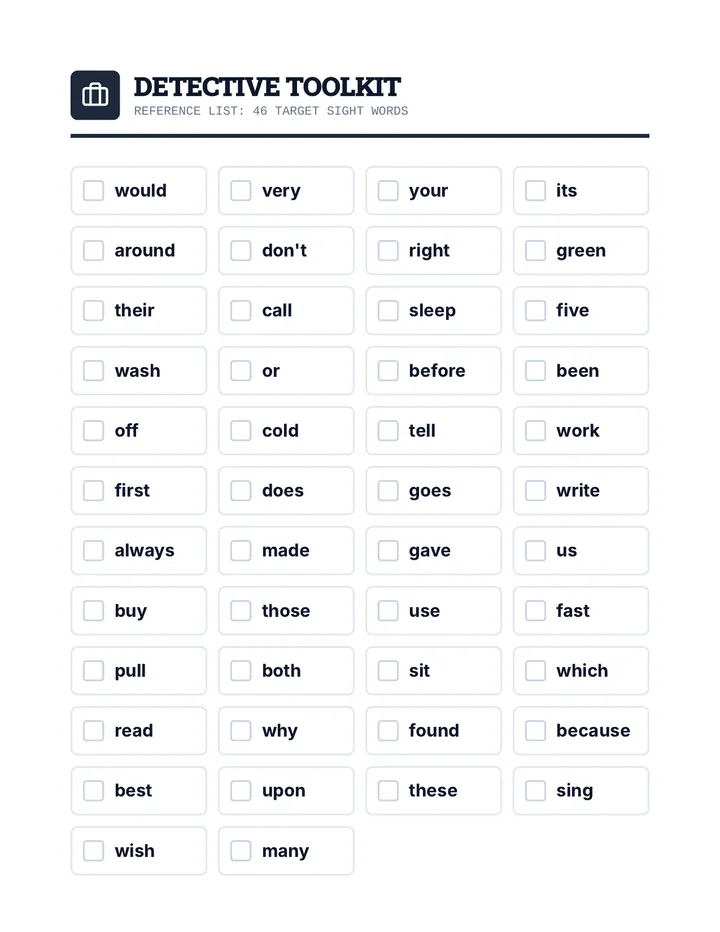 Word Detective Toolkit Reference