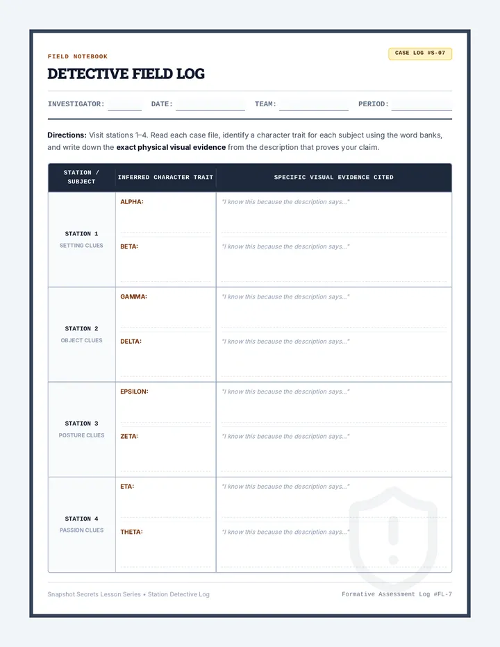 Detective Log Organizer