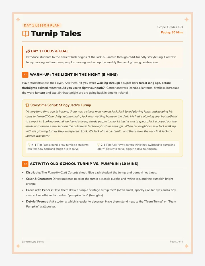 Lantern Lore Teacher Guide