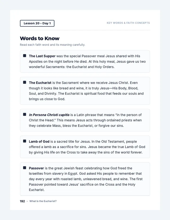 Frassati Heights Reader