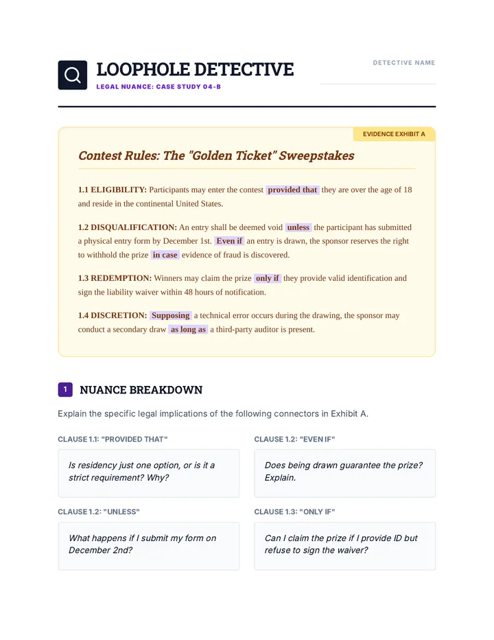 Loophole Detective Case Study