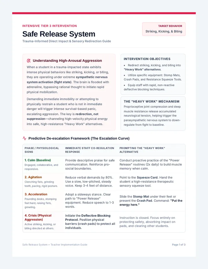 Safe Release Teacher Guide