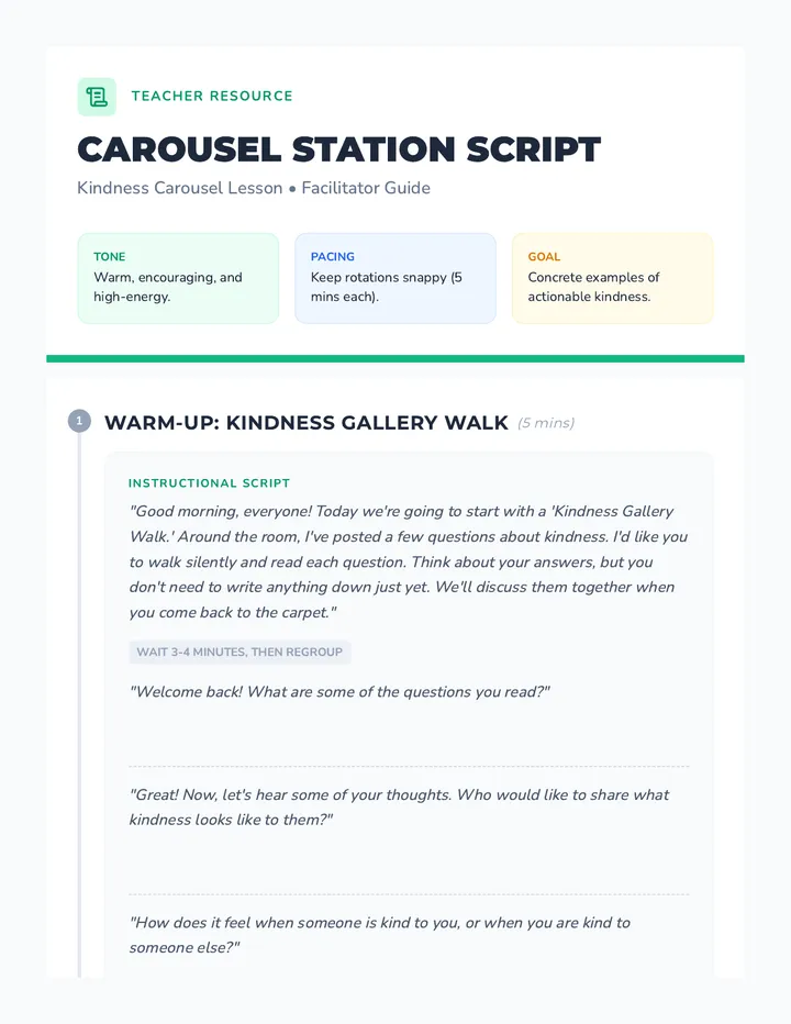 Carousel Station Script