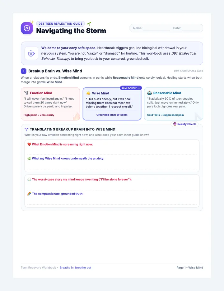 Breakup Recovery Workbook