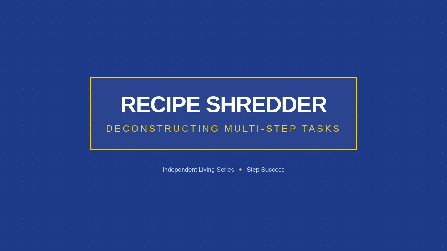 Recipe Shredder Slides