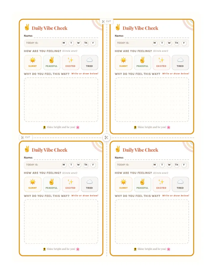 Groovy Daily Vibe Check Cards