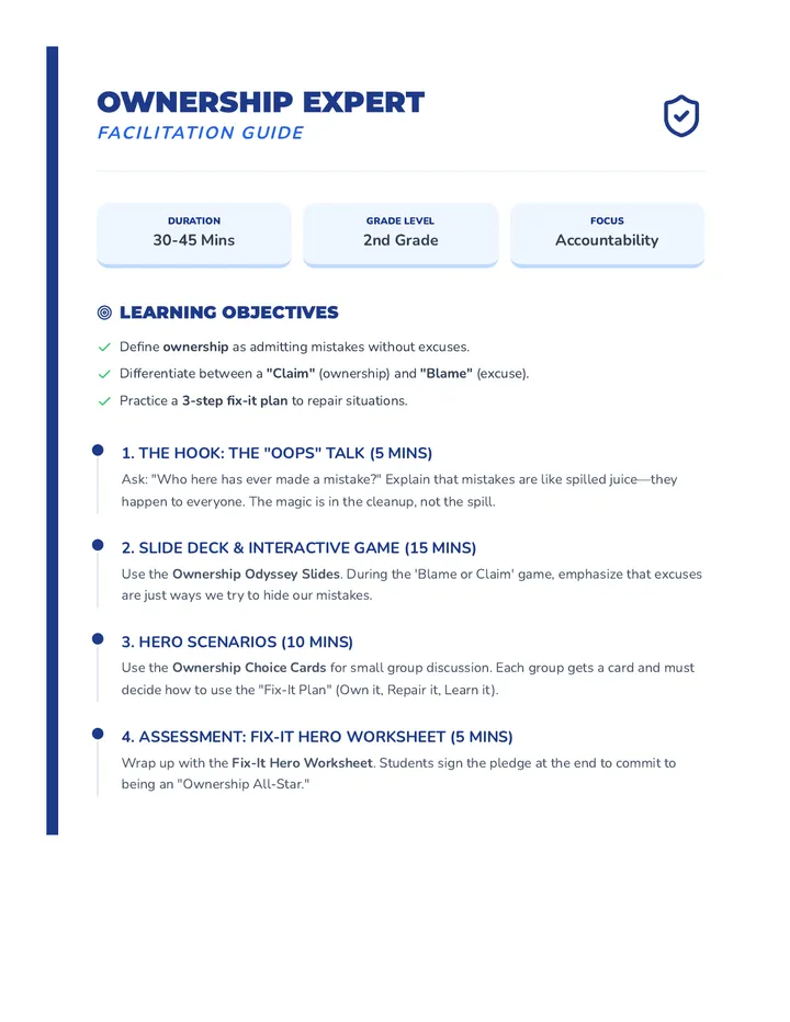Ownership Expert Teacher Guide