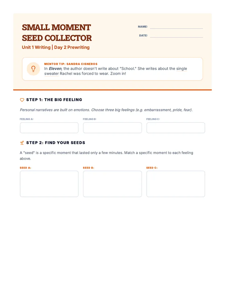 Seed Collector Activity