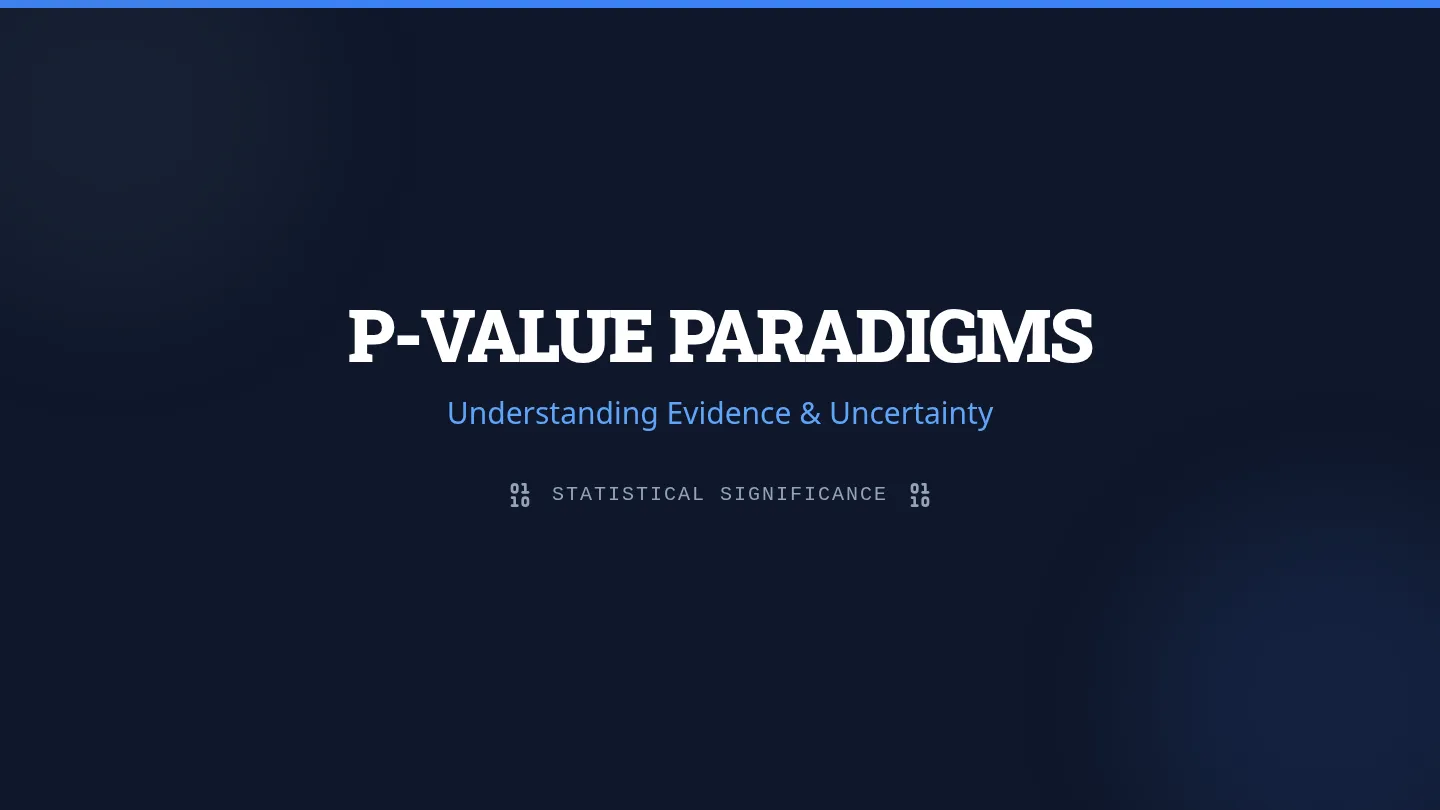 P-Value Paradigms Slides